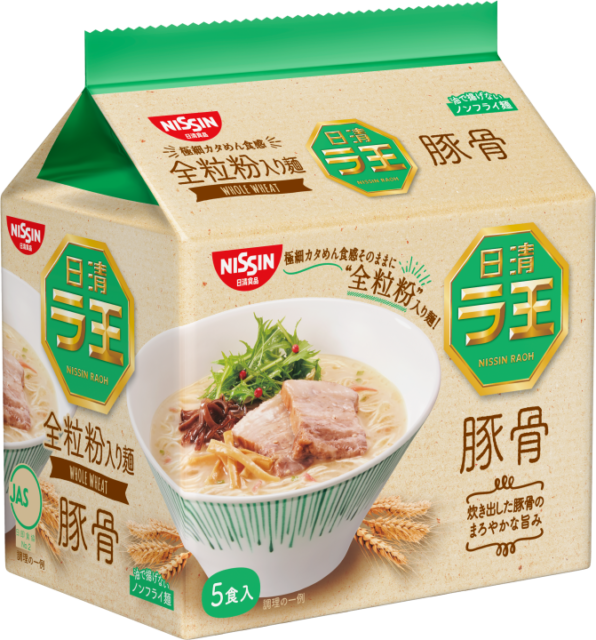 Nissin Raoh Tonkotsu Ramen Premium Japanese Instant - Nissin Raoh Whole Wheat (596x640), Png Download