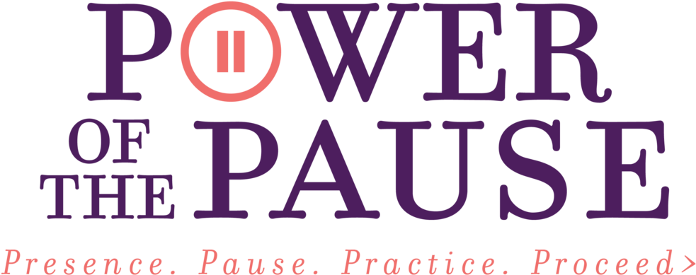 Kristine Camron Logo Power Of The Pause - Poster (1000x405), Png Download