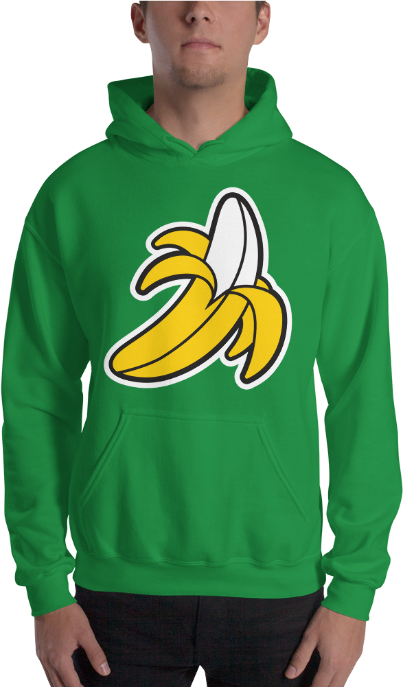 Banana Hoodie Swish Embassy - Sweatshirt (1000x1000), Png Download