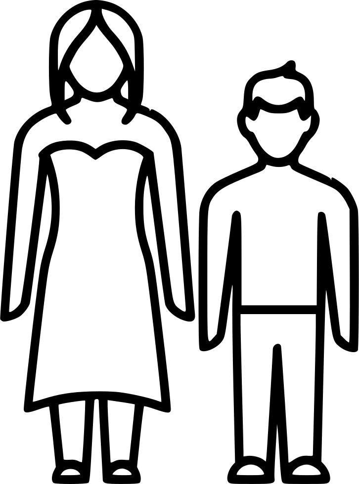 Png File Svg - Family Mother Son Daughter (726x980), Png Download