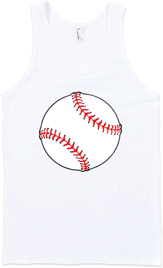 Baseball Ball Fine Jersey Tank Top Unisex By - Sweater (1000x1000), Png Download