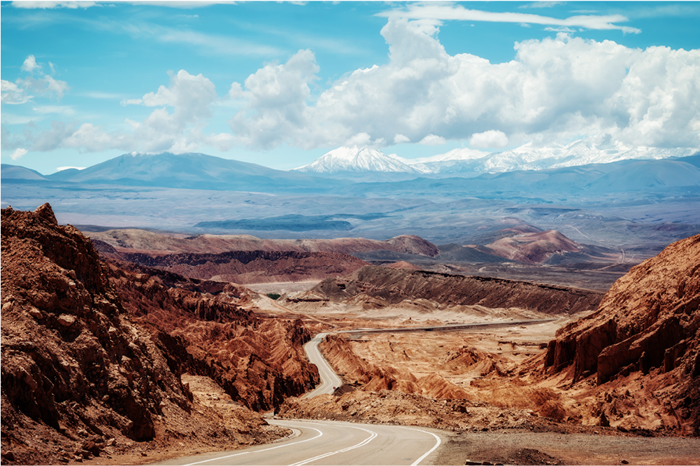 Chile, Valle Del Arcoiris - Badlands (1000x1000), Png Download