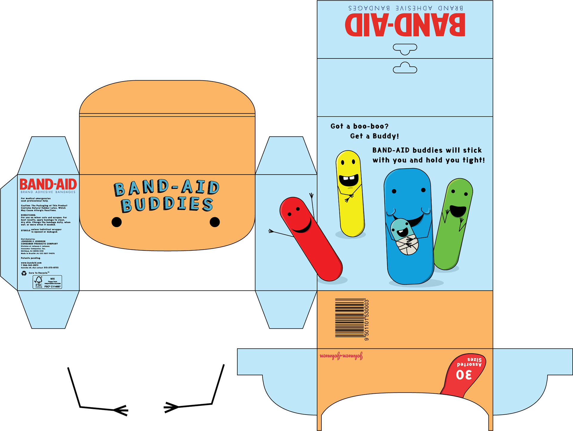 Band-aid Buddies - Band Aid Box (1920x1444), Png Download