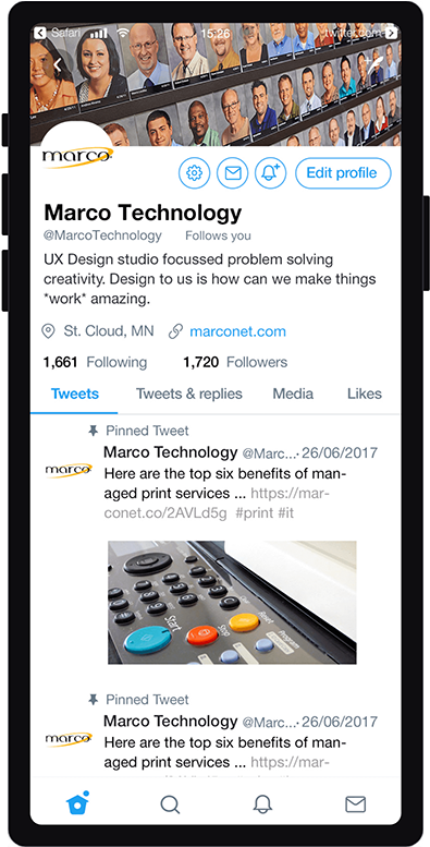 Marco Twitter Mockup 2 - Online Advertising (1200x800), Png Download