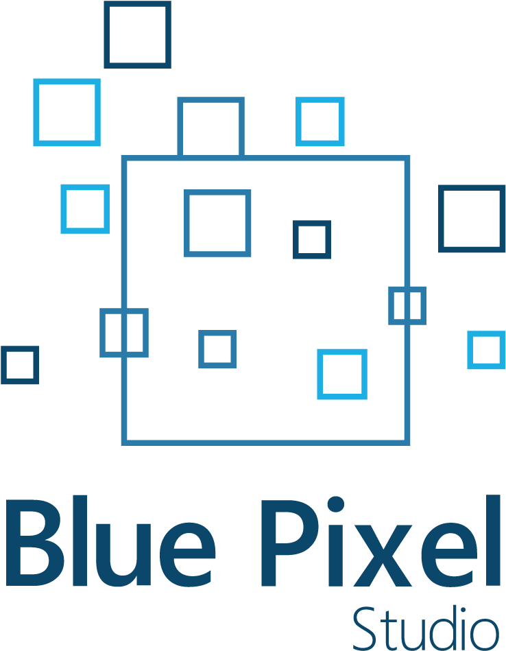 Blue Pixel Studio - Pattern (872x1024), Png Download
