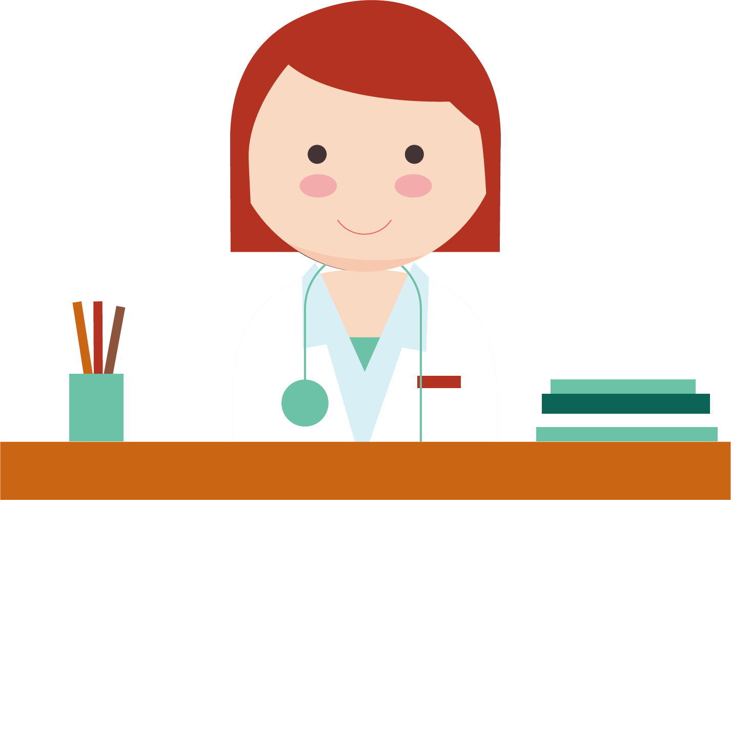 Physician Nurse Drawing Illustration Cartoon Work Woman - Illustration (1426x1459), Png Download