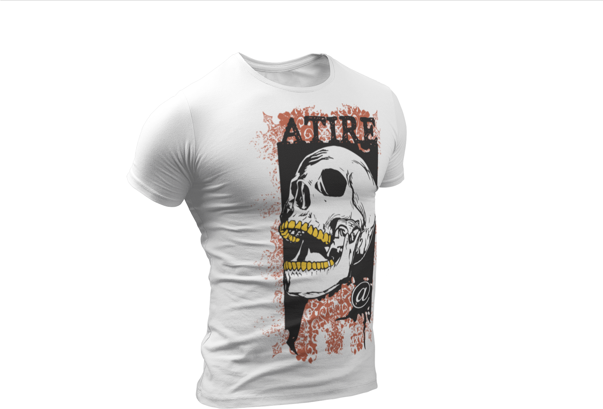 Atire “atrocious” Gold N Grillz Skullz T - Shirt (1920x1440), Png Download