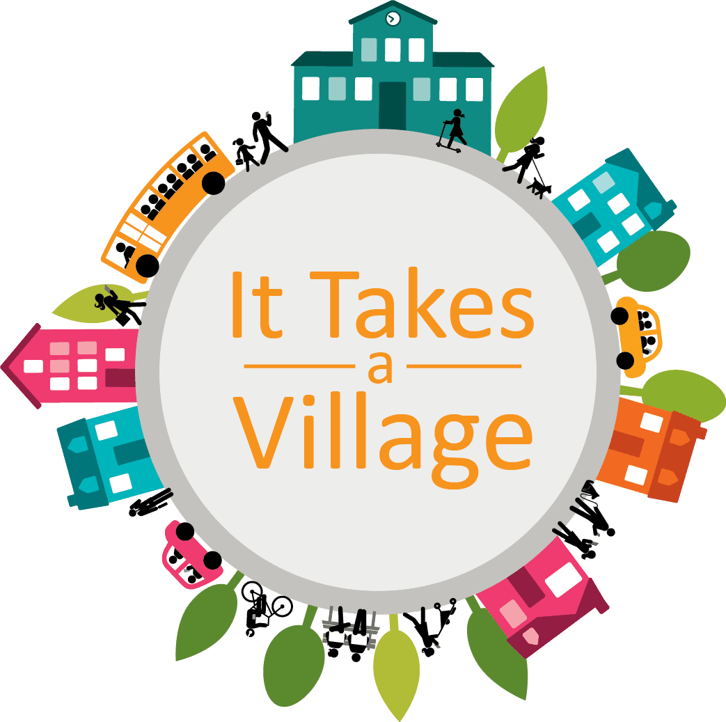 Village Png - Takes A Village (1043x1037), Png Download
