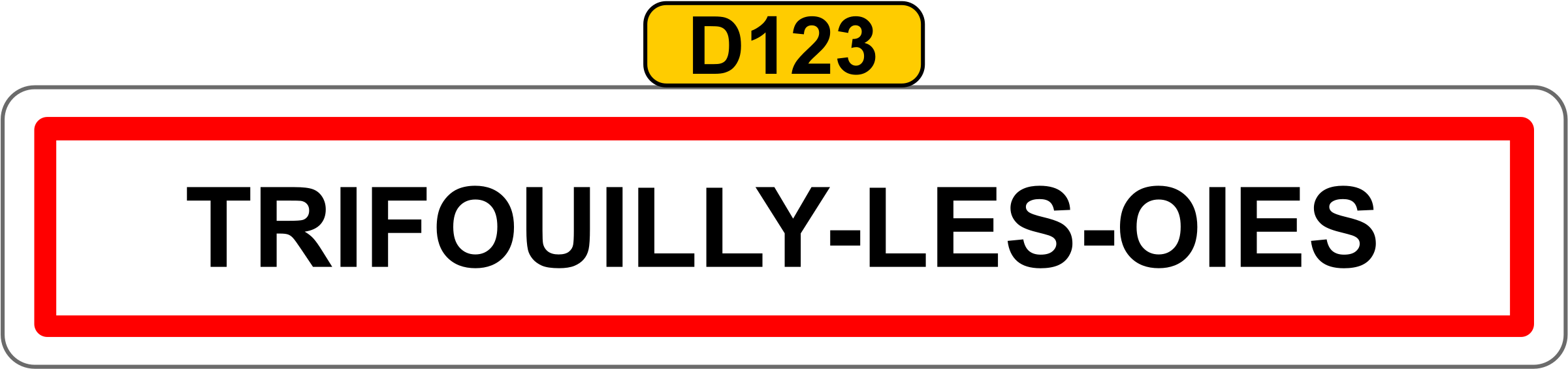 Panneau Village Png - Panneau Ville Vectoriel (2400x601), Png Download