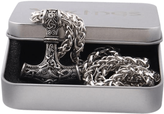 Keel Chain Silver Box - Mjölnir (640x640), Png Download