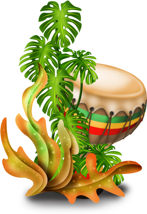 Hawaiian Aloha Tropical Craft Images, Havaianas, Digi - Hawaiian Drums Clip Art (789x877), Png Download