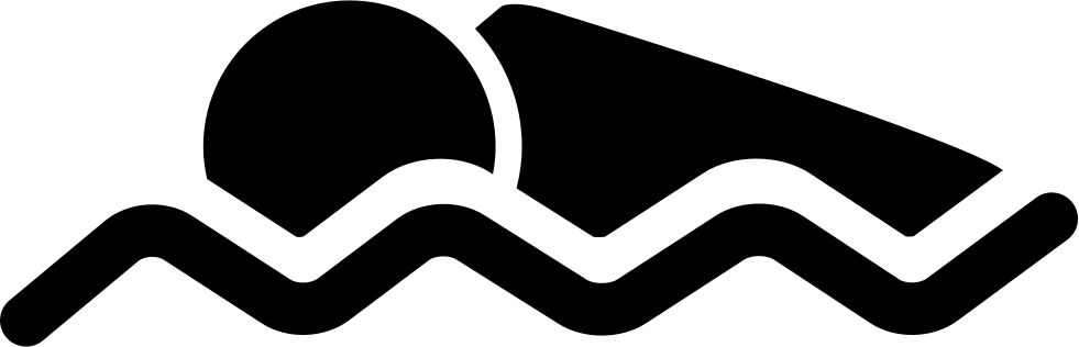 Png File Svg - Person Swimming Transparent (981x316), Png Download