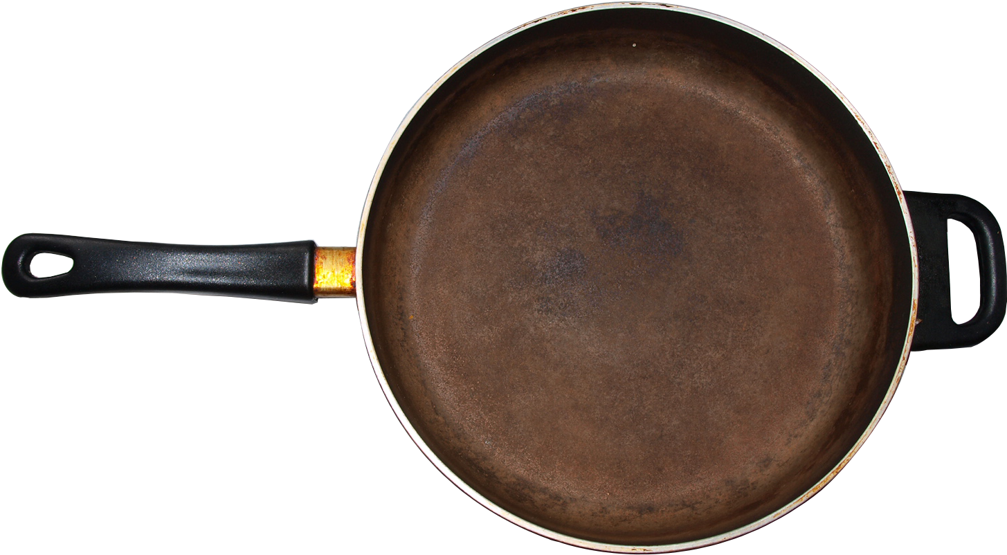 Free Png Download Frying Pan Png Images Background - Frying Pan Png Top View (850x541), Png Download