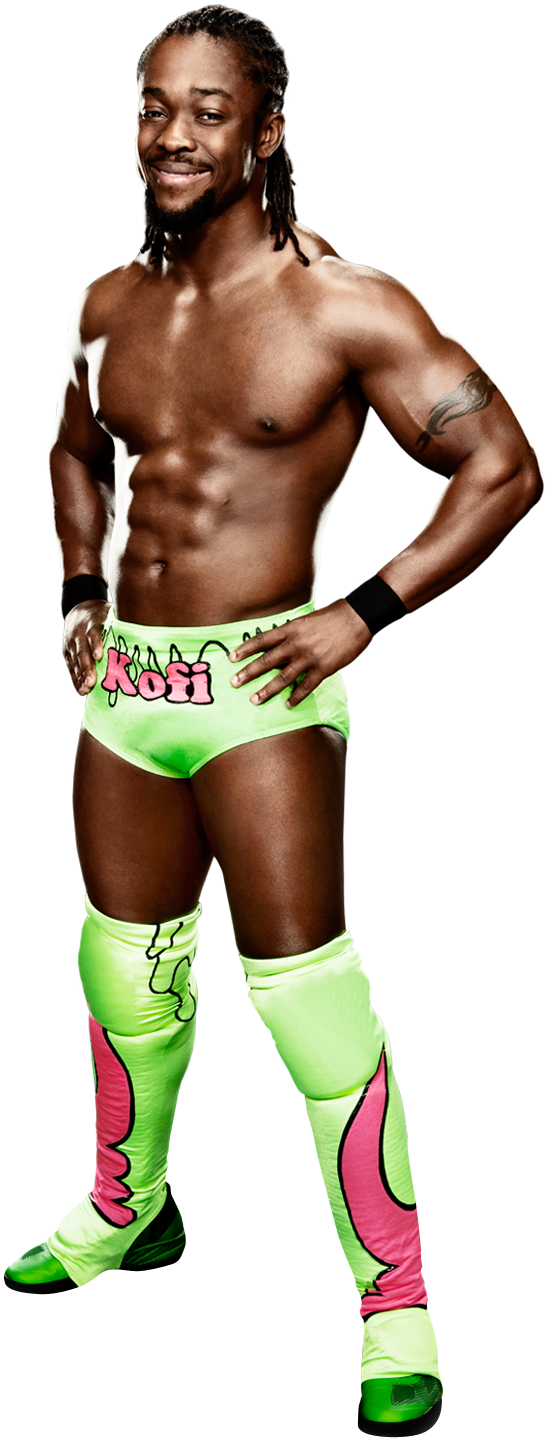 Dolph Ziggler Wwe Champion - Wwe Kofi Kingston 2012 (548x1438), Png Download