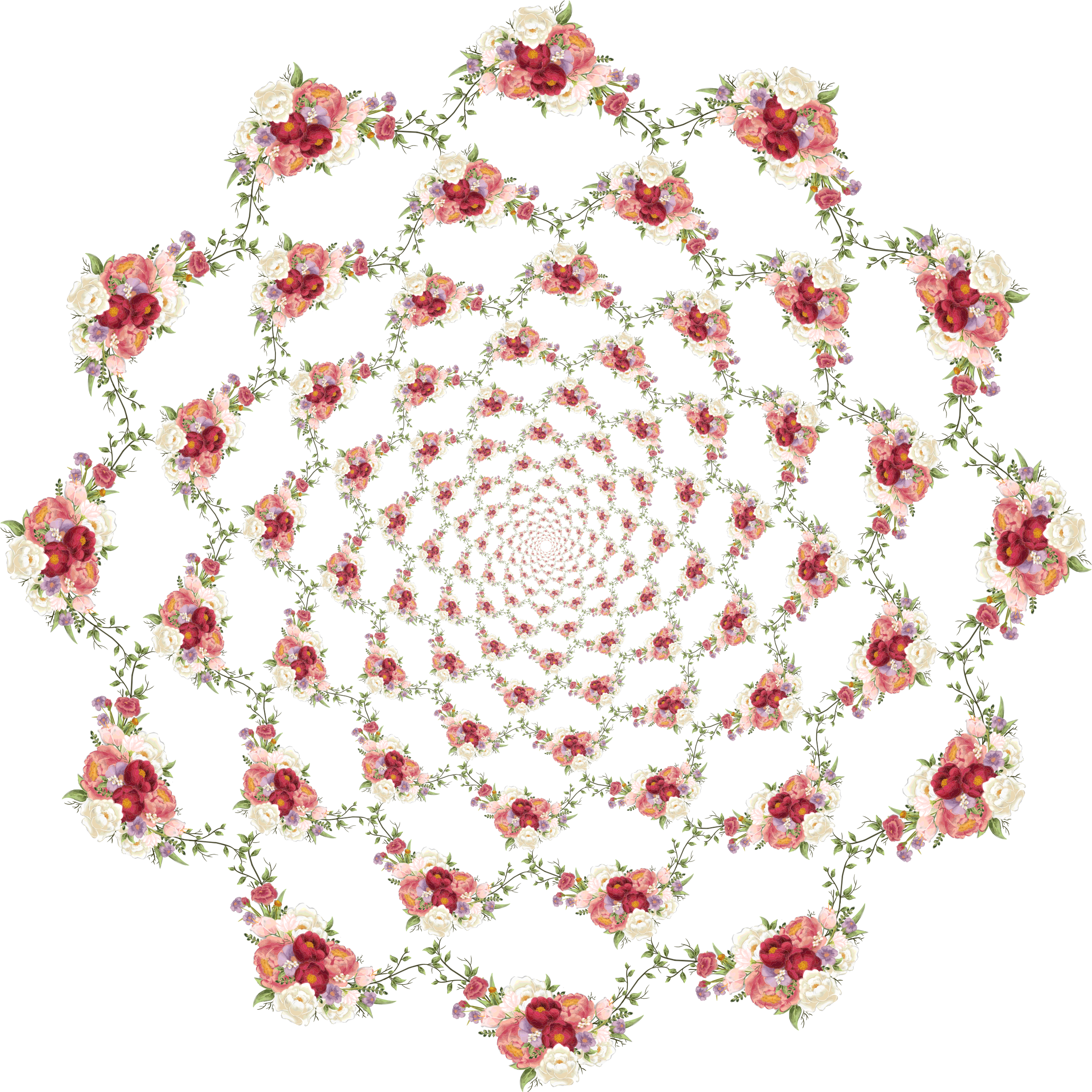 Big Image - Floral Design (2364x2363), Png Download