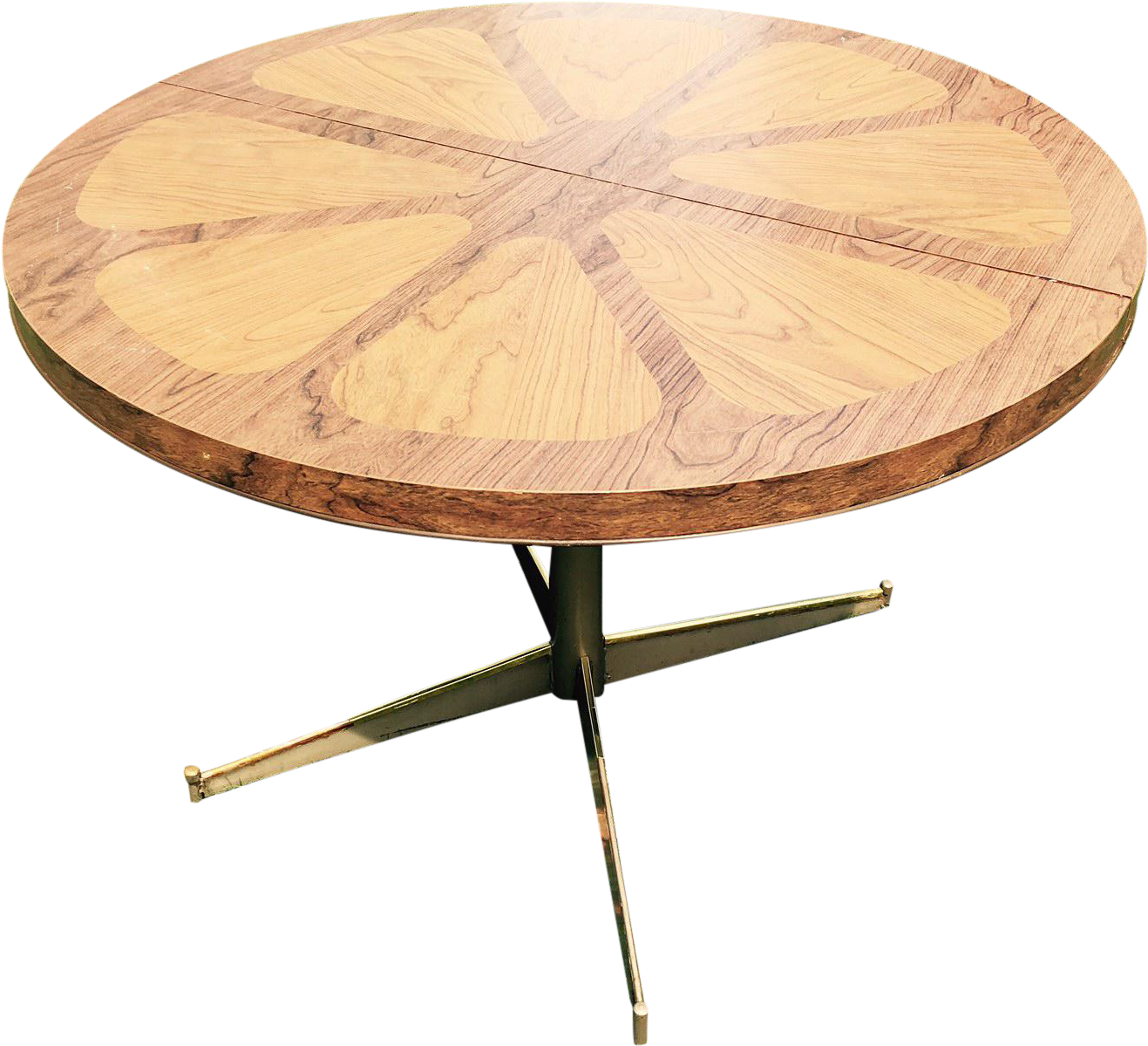 Walter Of Wabash Mid Century Modern Orange Slice Table - Coffee Table (1462x1331), Png Download