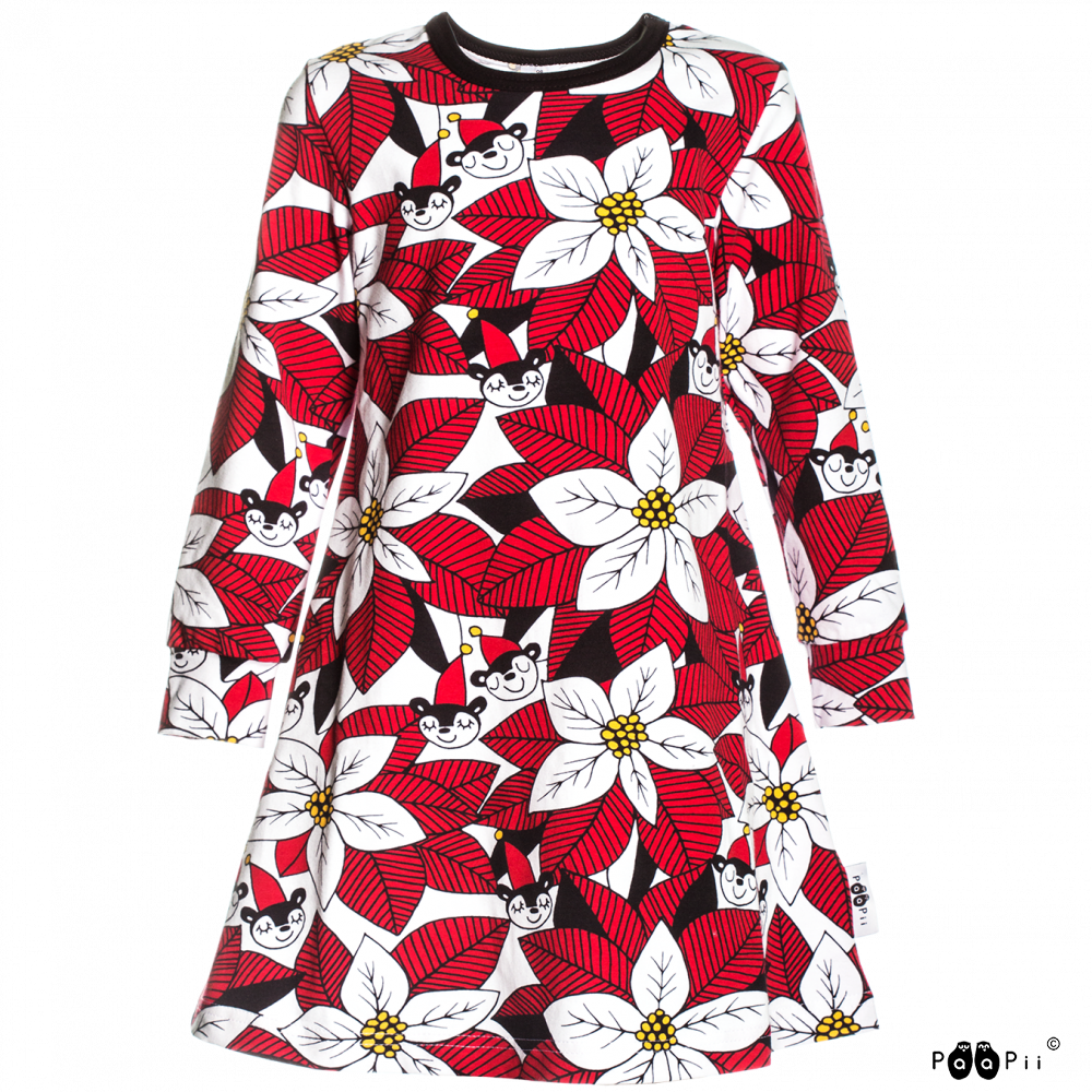 Aamu Dress, Poinsettia - Rose (1000x1000), Png Download