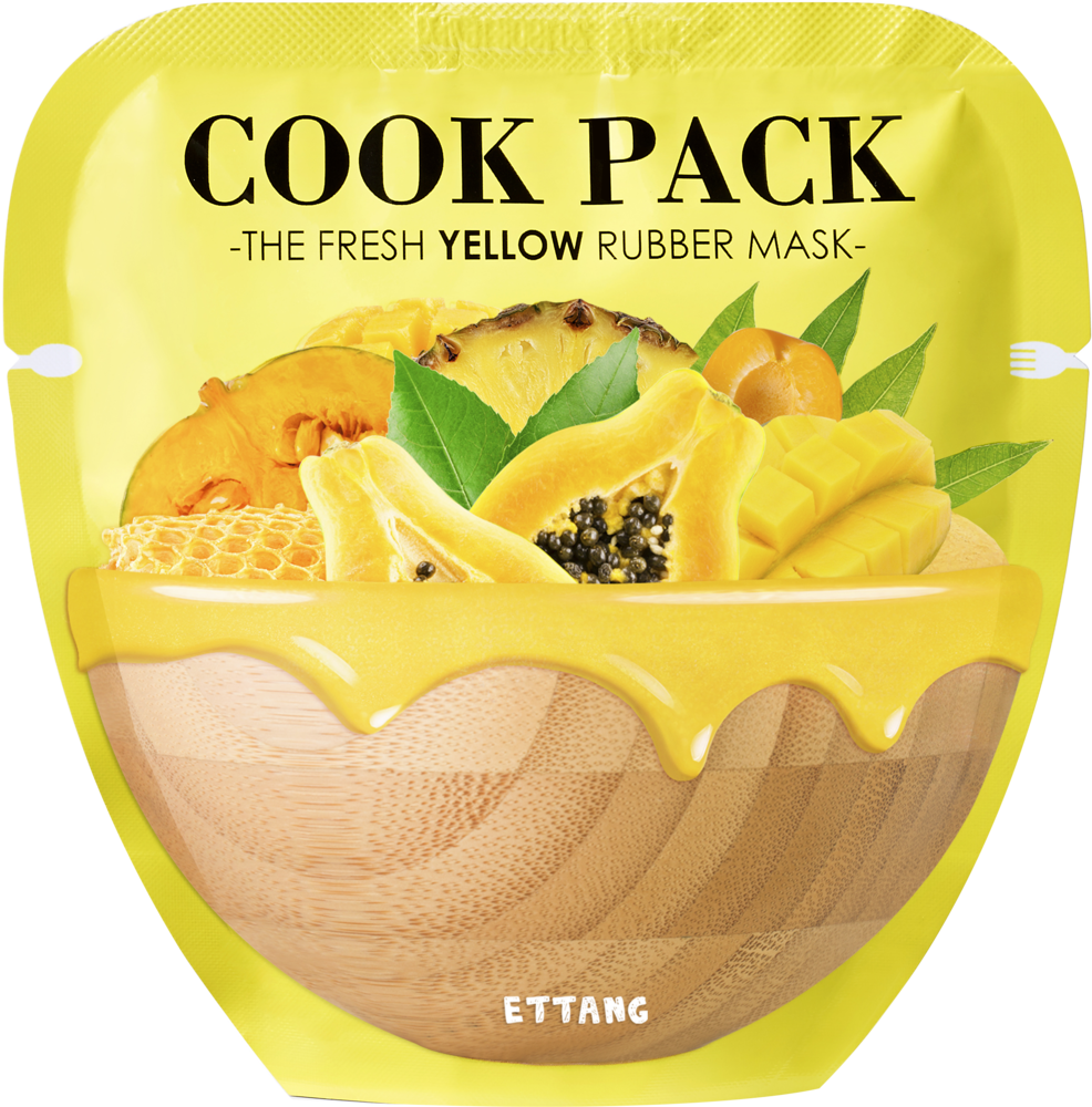 [ettang] Cook Pack The Fresh Rubber Mask Yellow - Ettang Cook Pack The Fresh Rubber Mask (986x1000), Png Download