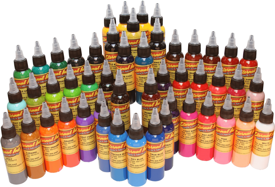 Eternal Tattoo Ink Eternal Ink Tattoo Ink Silver Set - Eternal Ink Set (1024x682), Png Download