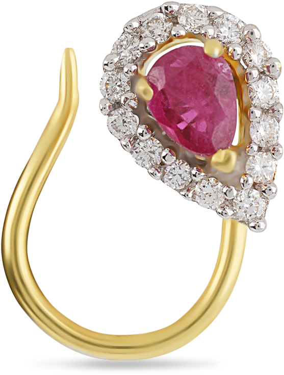 Orra Diamond Nosepin Nose Rings, Fine Jewelry, Retail, - Diamond (1500x788), Png Download