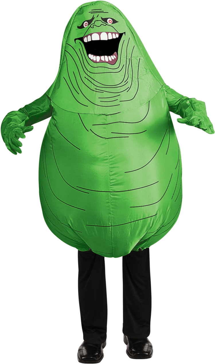 Adult Inflatable Slimer Costume - Ghostbusters Slimer Costume (800x1268), Png Download