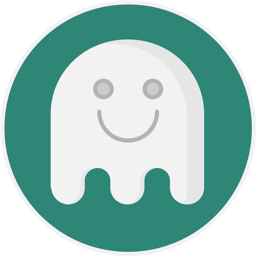 Creative Tail Halloween Ghost - Circle (1024x1024), Png Download