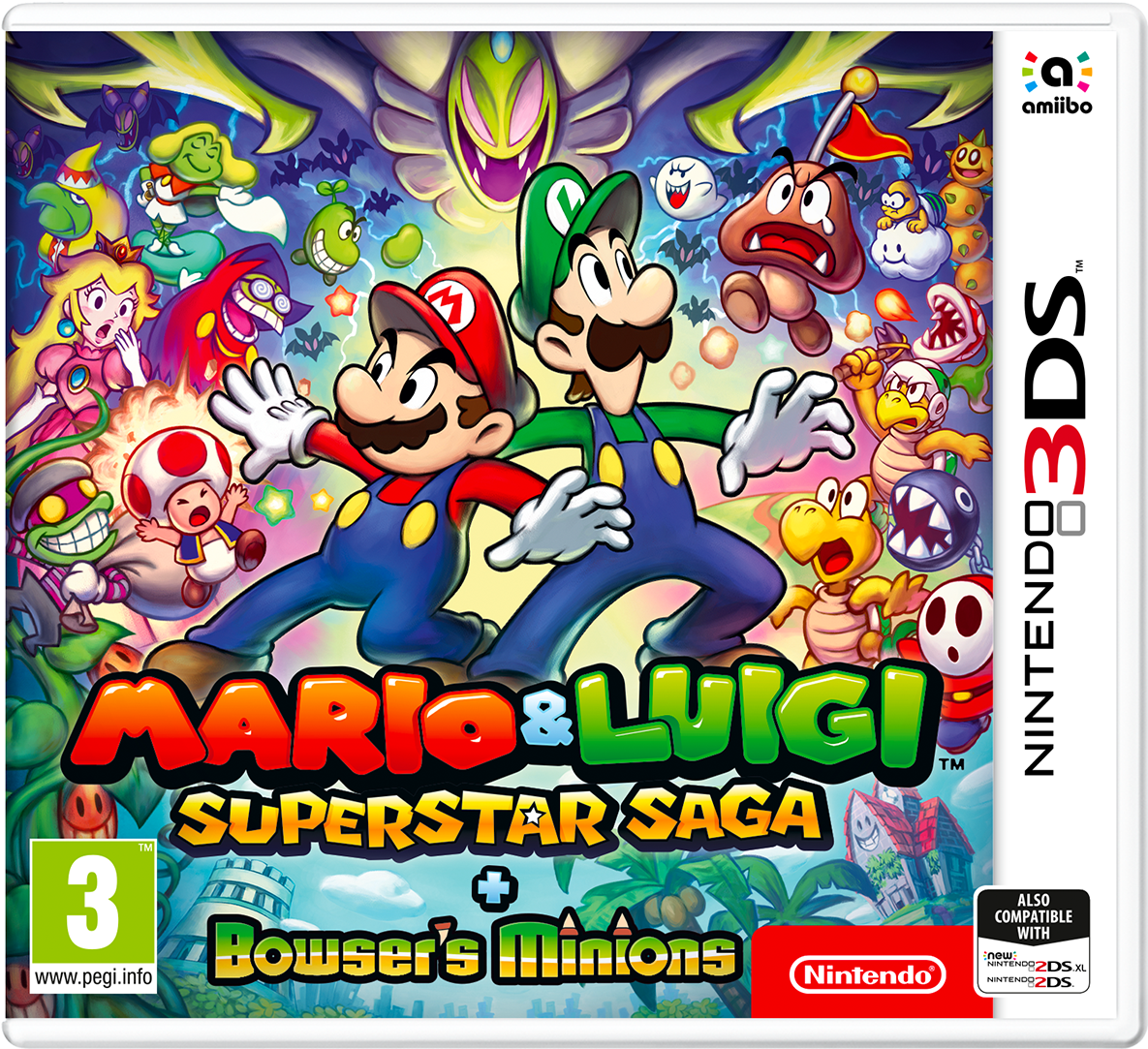 Mario & Luigi - Mario En Luigi 3ds (1280x1280), Png Download