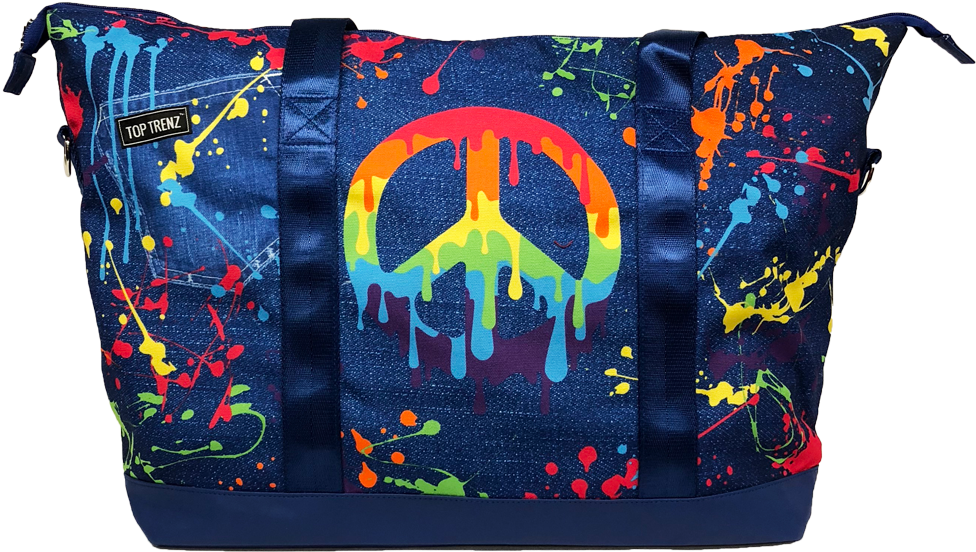 Dripping Peace - Messenger Bag (1000x1000), Png Download