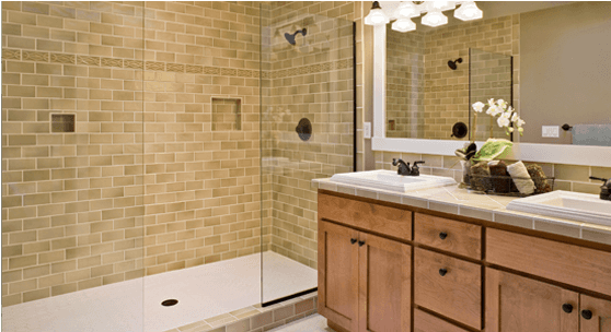 Glass Repair - Bathroom (970x373), Png Download