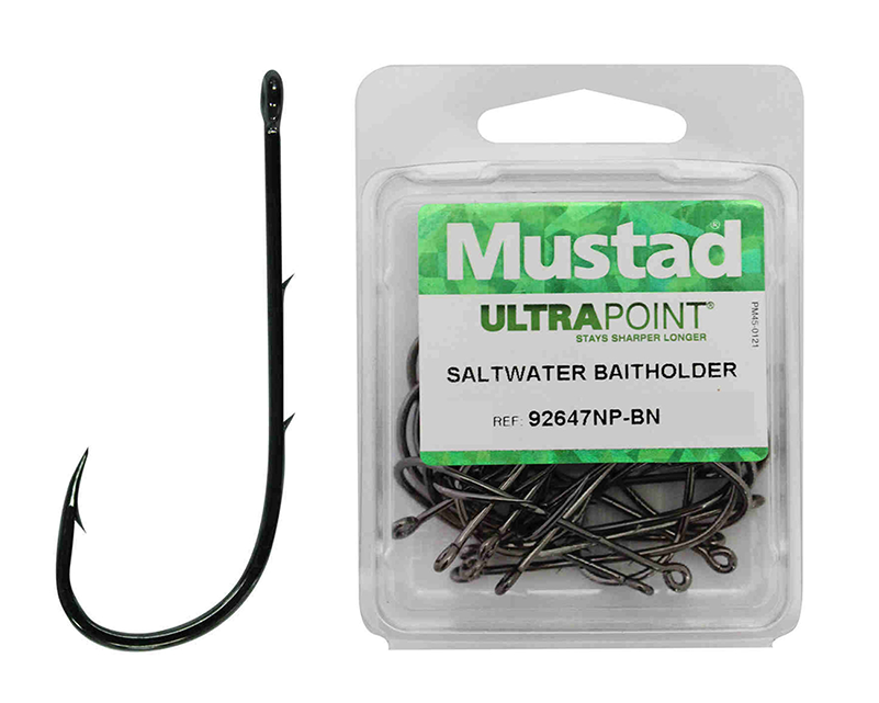 Mustad Long Baitholder Boxed Fishing Hooks - Hook (800x800), Png Download