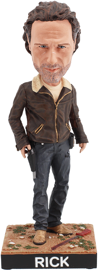 Rick Grimes Bobblehead (501x1000), Png Download