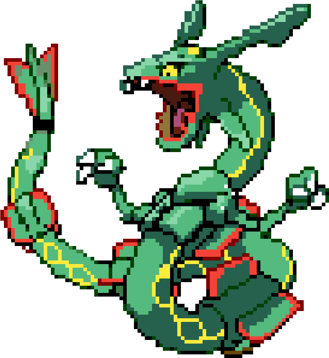 Rayquaza - Shiny Rayquaza (1200x1200), Png Download
