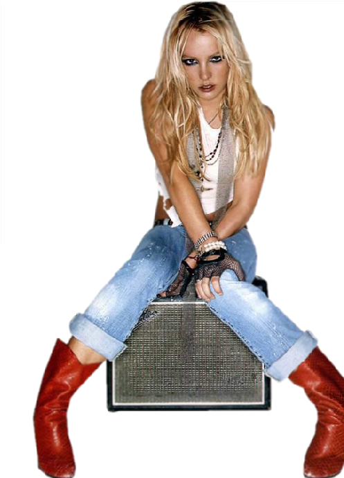 Christina Aguilera 2003 Blender (500x705), Png Download