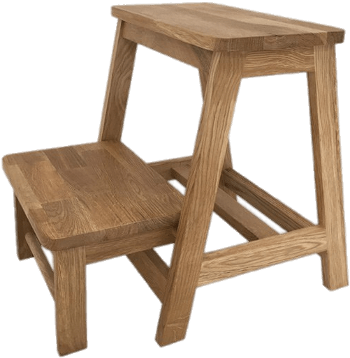 Furniture - 2 Step Wooden Stool Uk (800x533), Png Download