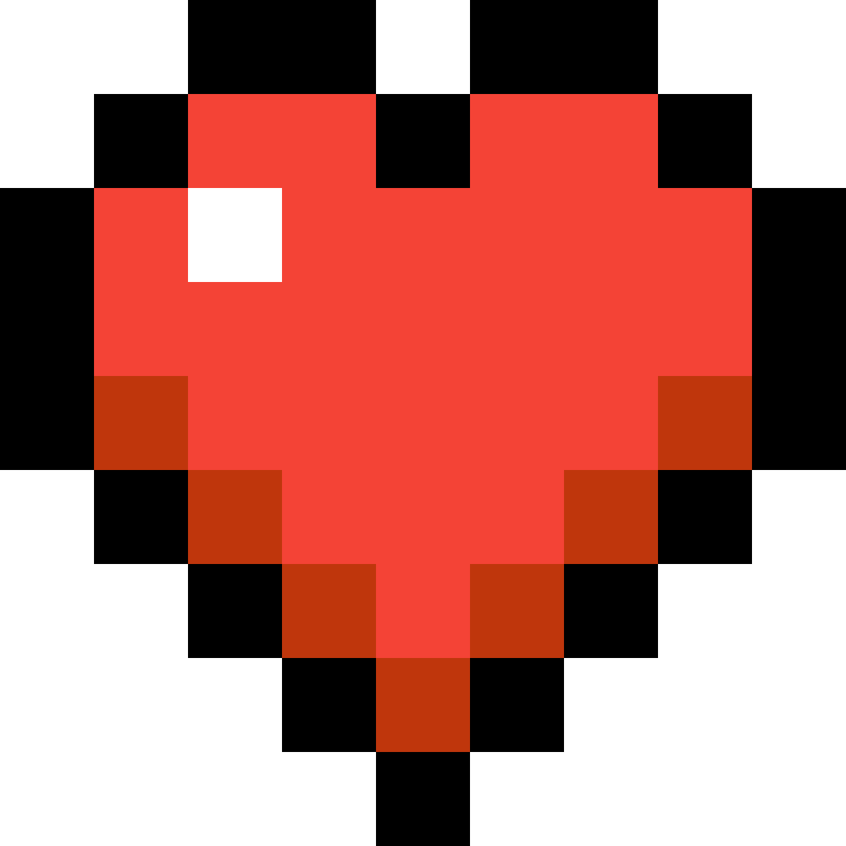 Minecraft Heart - Minecraft Health Bar Png (1188x1188), Png Download