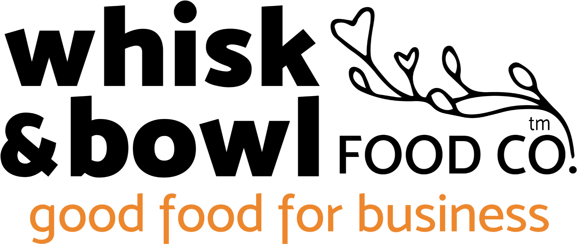 Whisk And Bowl Food Co - Calligraphy (2108x976), Png Download