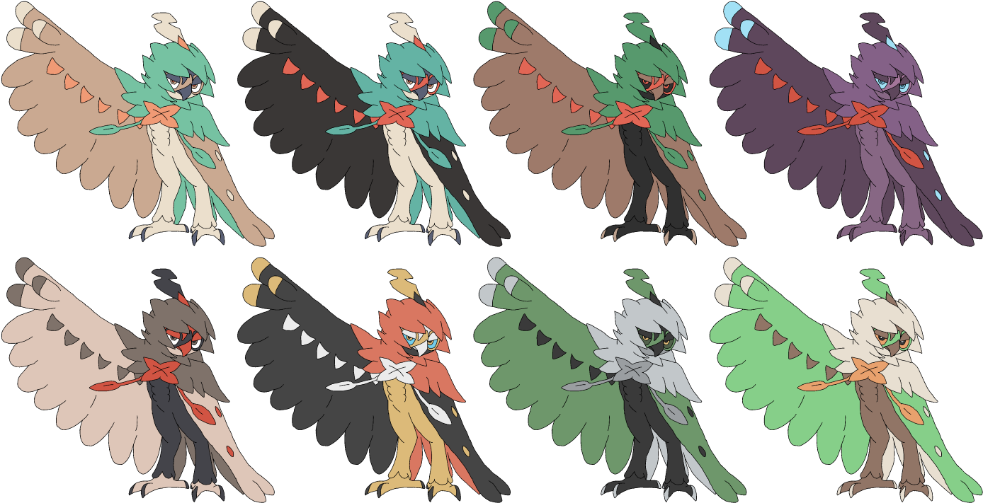 Lizuka's Alternate Color Mock-ups - Decidueye Alt Color (1400x732), Png Download
