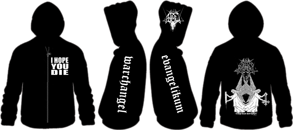 The Evangelikum Warchangel Hope You Die - Hoodie (1037x476), Png Download