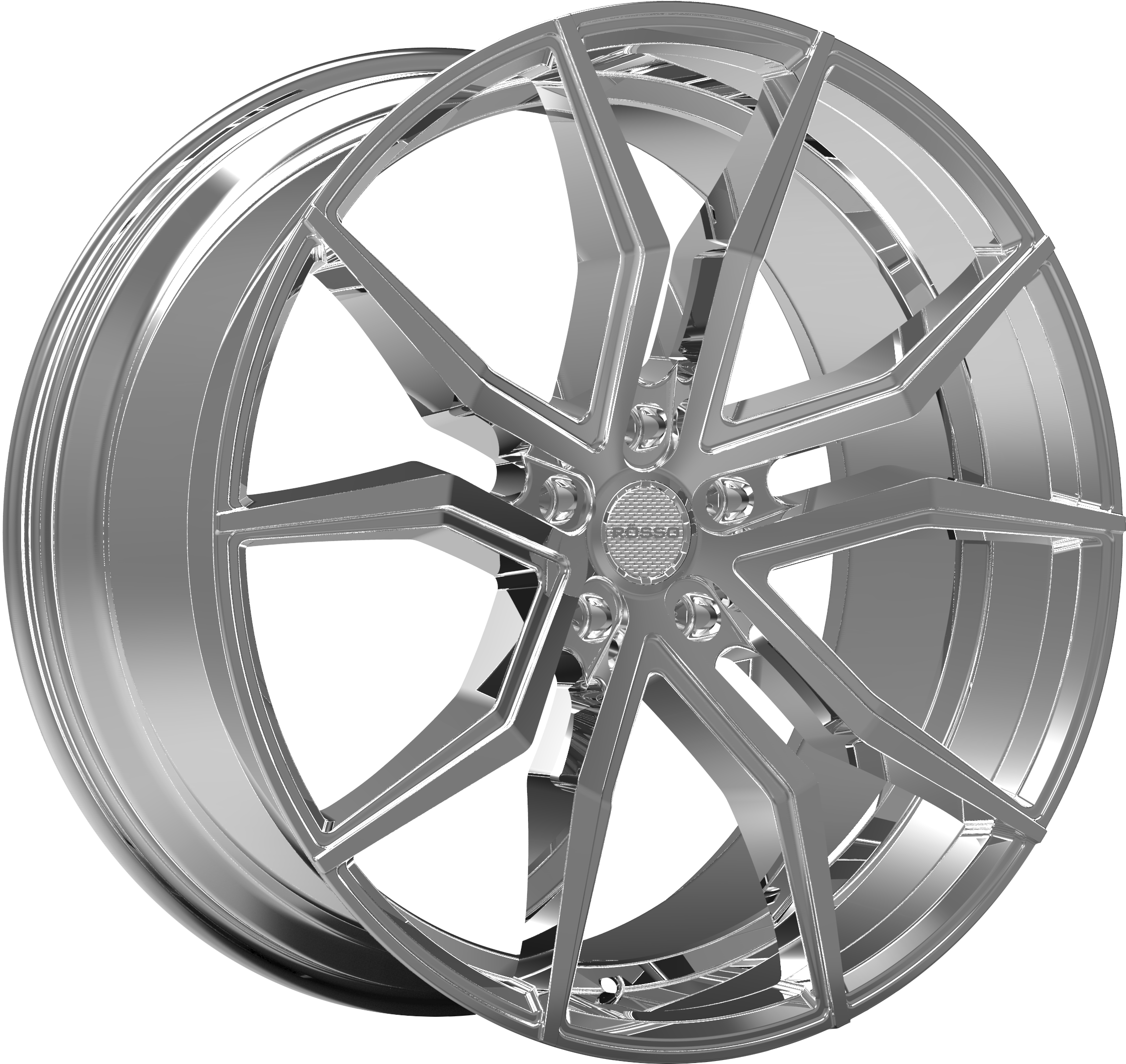 Rosso Custom Wheels Icon Chrome - Rim (2540x2540), Png Download
