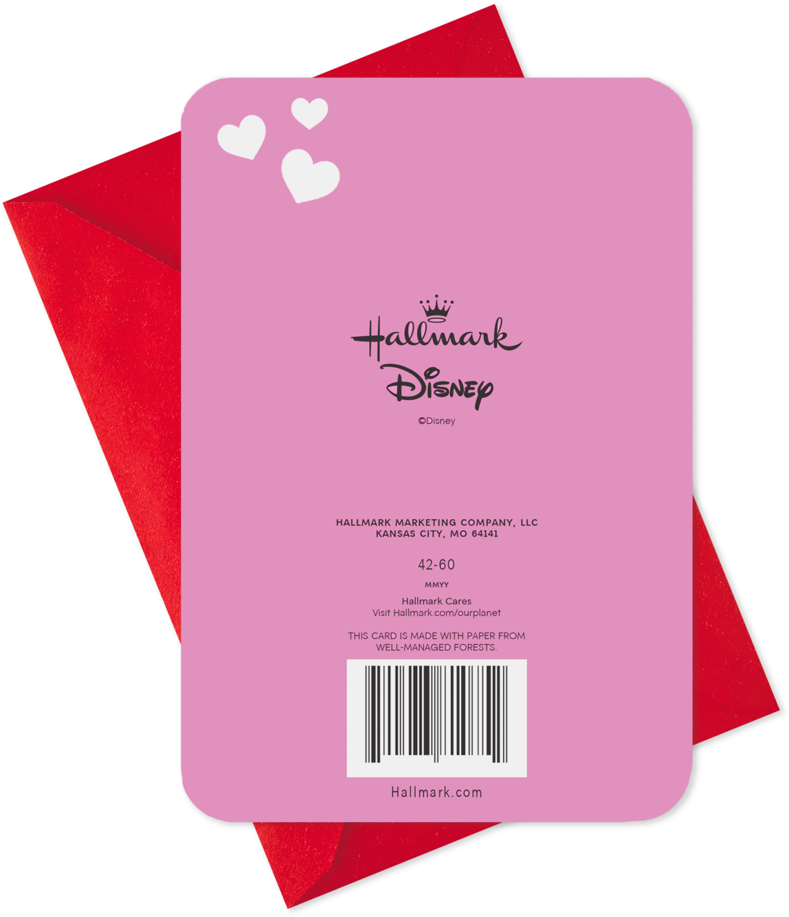 Minnie Mouse Valentine's Day Card For Granddaughter - Hallmark Cards (1470x1470), Png Download