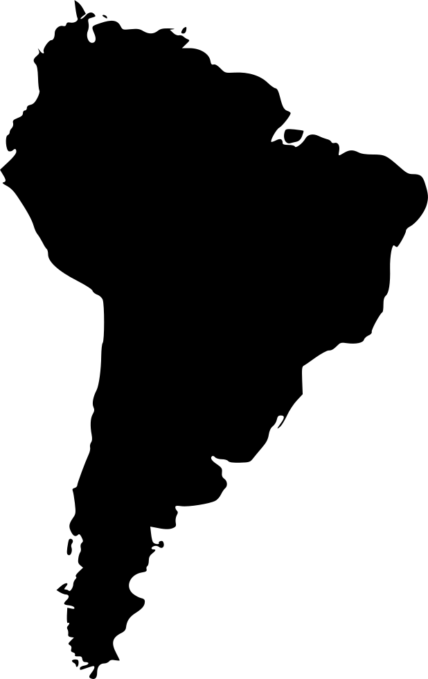 South America Comments - South America Black And White (618x980), Png Download