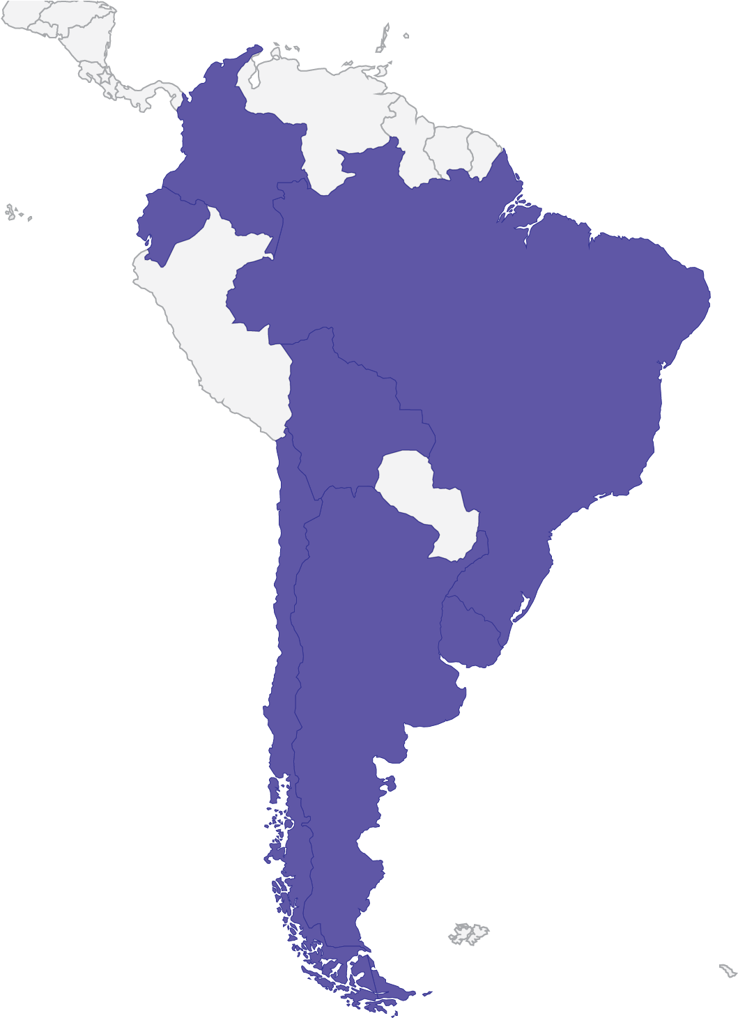 Study Abroad In South America - South America (1601x1538), Png Download