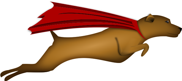 Superdogs - Dog Catches Something (640x640), Png Download