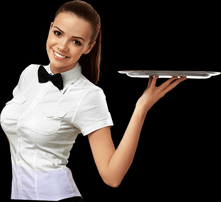 Waiter Png Images - Waitress Png (708x646), Png Download