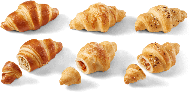 Spiced Mini Croissant Mix - Croissant (736x439), Png Download