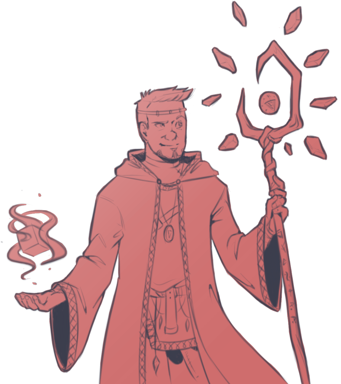 Au Tony Stark As Old Religion Sorcier - Avengers Fantasy Au (1280x1492), Png Download