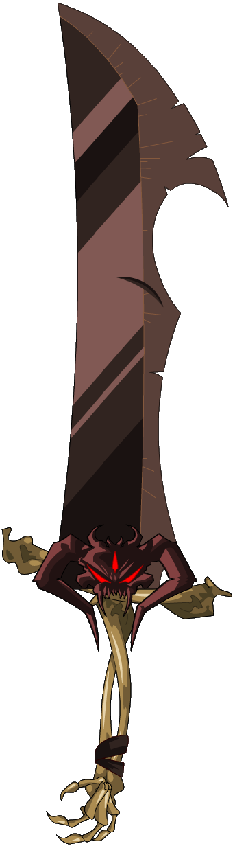First Of All, This Weapon Is Themed From A Game Called - Necrotic Sword Of Doom (343x1232), Png Download