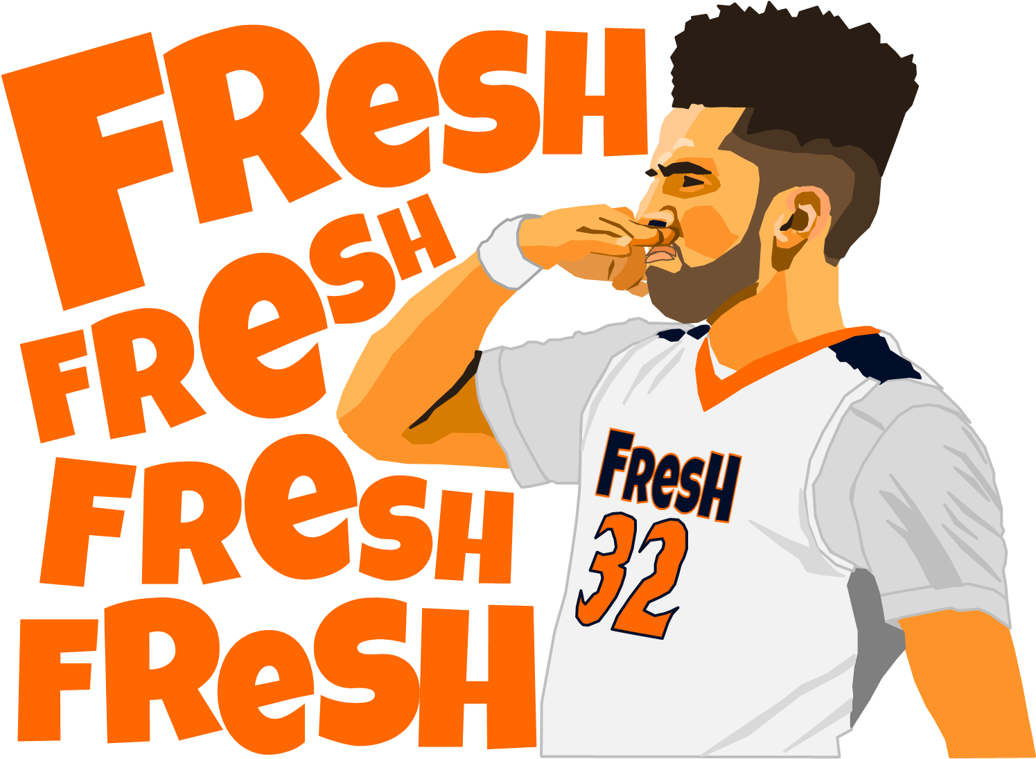 Fresh - Orange - Poster (1877x1638), Png Download