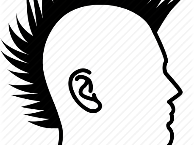 Male Clipart Image Of A Short Black Hair (640x480), Png Download
