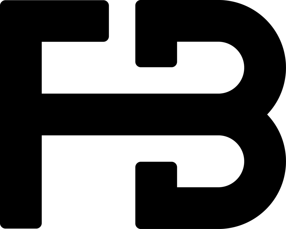 Fb And A Standalone Black - Sign (1000x801), Png Download